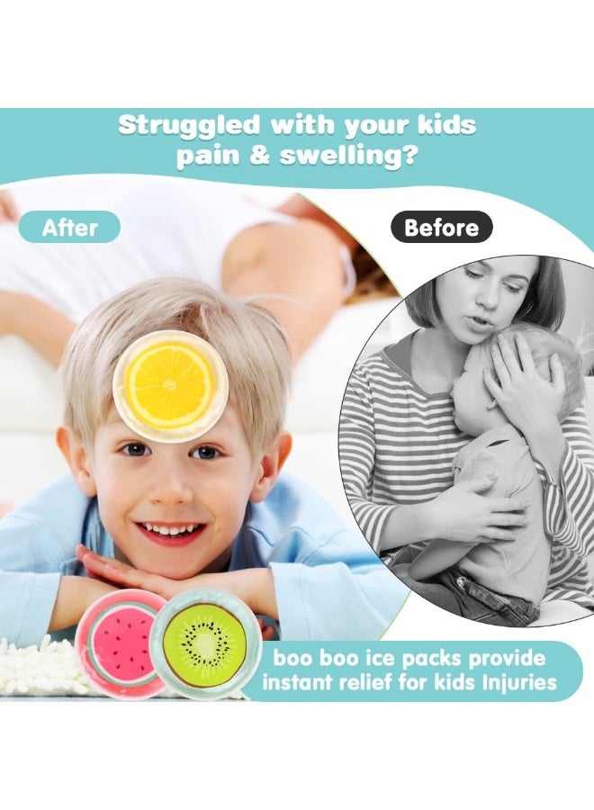 Hilph Ice Pack Cold Compress for Kids, 3 Bump Ice Pack Kids Cold Packs Reusable Kids Ice Packs for Baby Pain Relief, Kids Plasters for Kids Swelling, Bruise, Fever - 4.52" - Image 3